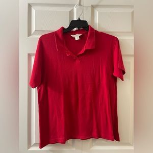 🐮Casual corner red collared shirt🐮